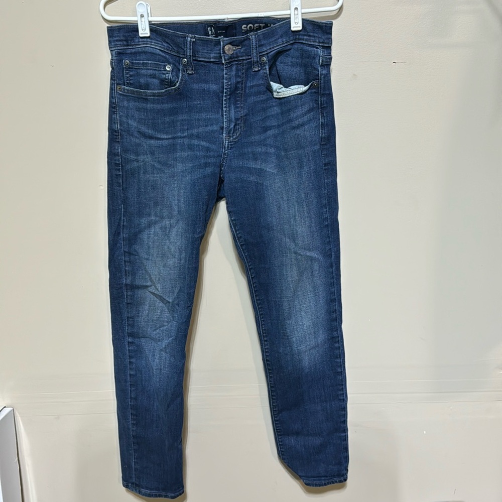 Gap Soft Wear Slim Jeans Size 31x30 Mens Blue